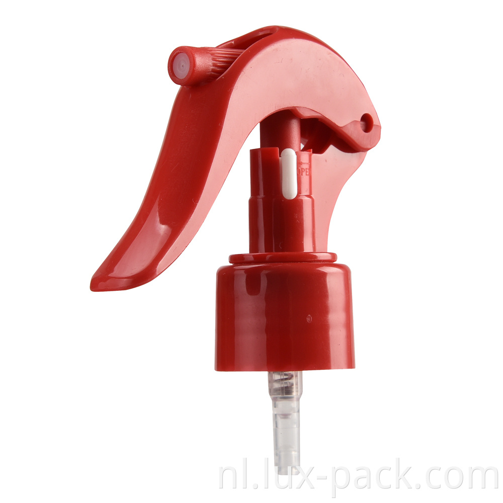Plastic fijne mistspuitkop pomp huis water fles plastic trigger spuitpomp